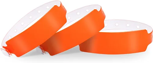 Vista 9 de Fivepeans - Paquete de 500 pulseras de plástico negro para eventos, pulseras de vinilo para fiestas Vinyl Plastic Wristbands for Concerts, Parties