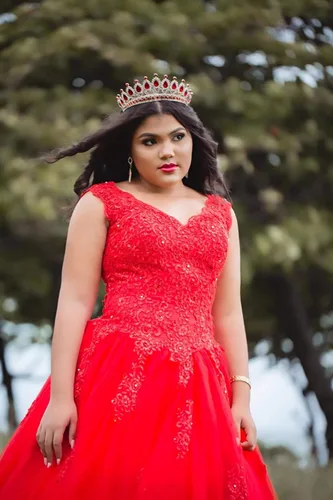 Vista 3 de QXMYOO Vestido de fiesta de quinceañera, vestido de princesa para adolescentes