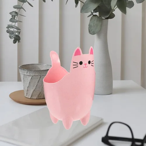 Vista 7 de Cabilock Mini basurero de escritorio, cubo de basura, mini bote de basura, lindo cubo de basura pequeño con tapa, cubo de basura de mesa de mesa