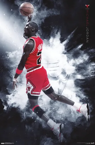 Vista 10 de Trends International Michael Jordan - Póster de pared Burst