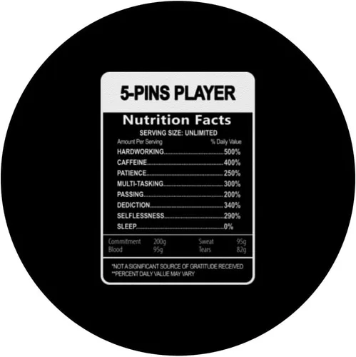 Vista 3 de Información nutricional del jugador de 5 pines PopSockets Gráficos PopGrip intercambiables