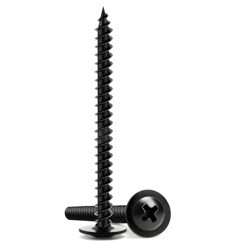 Vista 20 de Tornillos para Madera de 1 Pulgada, 110 PCS FIXLINK Premium Tornillos para Madera Negros con Cabeza Truss Phillips, Autorroscantes de Electroforesis