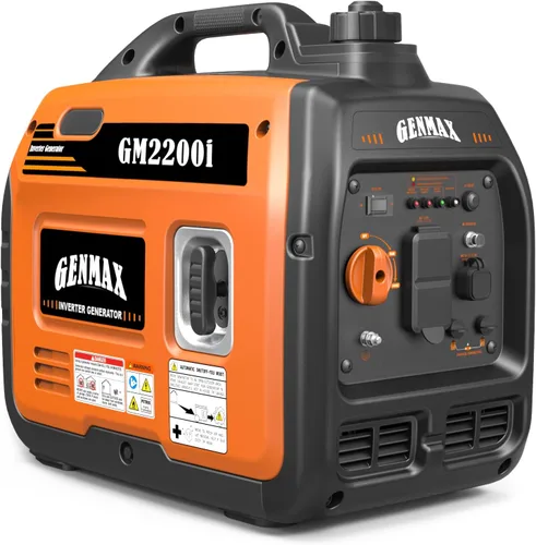 Vista 22 de GENMAX Generador portátil, motor de gas ultra silencioso de 1200 W, cumple con la EPA, función de modo ecológico, ultraligero para uso doméstico