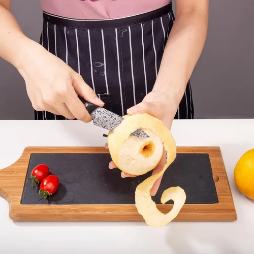 Vista 6 de WILDMOK Cuchillo de frutas Cuchillos de acero inoxidable 3.3 pulgadas Cuchillo utilitario de corte de frutas y verduras Cuchillo de cocina