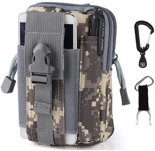 Vista 9 de Funda táctica al aire libre Militar Molle Hip Cinturón Bolsa Monedero Funda Teléfono para Pistolas Compactas Subcompactas Pistolas Ocultas Llevar