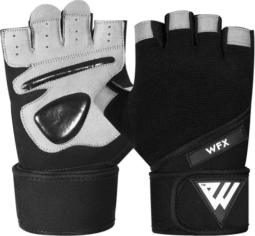 Vista 9 de WFX Gym Gloves Training Weight Lifting Gloves for Men Women Wrist Support Padded Extra Grip Palm Protection Fitness Workout Gloves