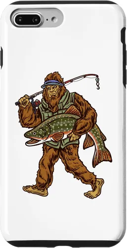 Vista 12 de iPhone 16 Brook Trout River Fishing Bigfoot Hunting Fishermen Case