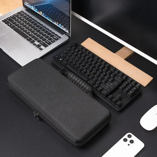 Vista 6 de GEEKRIA TKL Funda de teclado compatible con Razer BlackWidow Lite TKL, Keychron K8 / K8 Pro, SteelSeries New Apex 9TKL / Apex ProTKL Gen 3 Bolsa