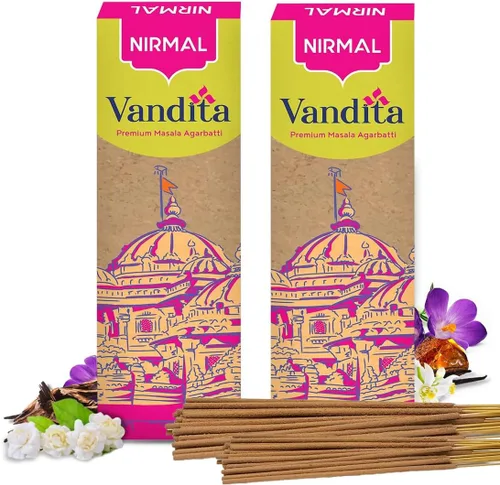 Vista 6 de Shubhkart Nirmal - Varitas de incienso – Paquete de 2 varillas de incienso, 140 varillas de incienso de orquídea para aromaterapia, yoga, calmante