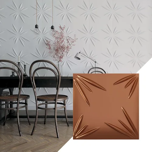 Vista 30 de Ekena Millwork WP20X20INWH 19 5/8 pulgadas de ancho x 19 5/8 pulgadas de alto Inula EnduraWall Decorativo 3D Panel de Pared Cubre 2.67 pies cuadrados