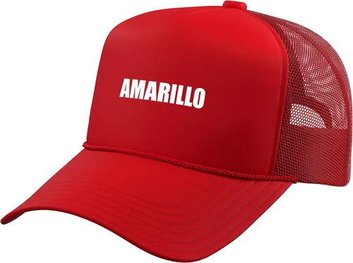 Vista 9 de Sombrero de camionero amarillo con espalda de malla ajustable