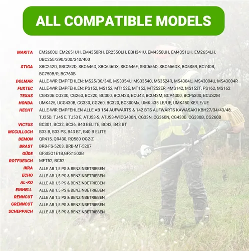 Vista 7 de Cabezales de accesorios para malezas de 6 pulgadas, cortador de cepillo giratorio de alambre de acero, cabezal de recortadora, compatible