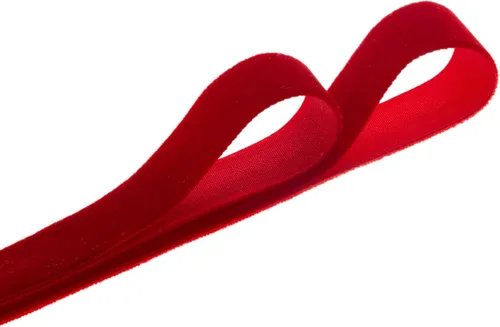 Vista 2 de QIANF Cinta de terciopelo, carrete de 1 1/2 pulgadas por 25 yardas (rojo)