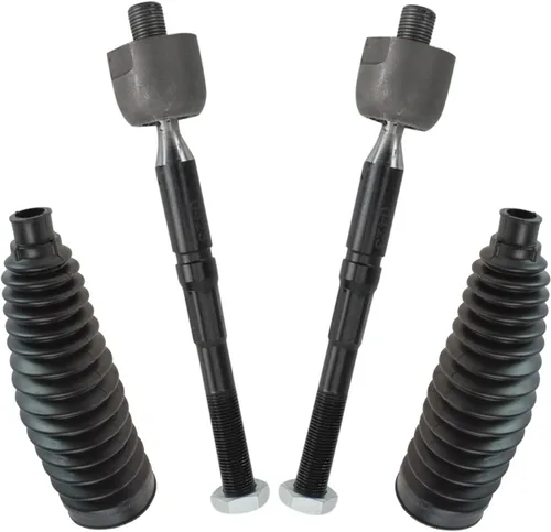 Vista 90 de TRQ Kit de dirección delantera con barra de acoplamiento de fuelle de piñón y cremallera compatible con Toyota Echo 2000-2005