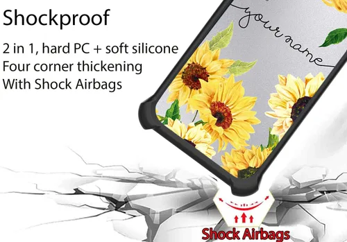 Vista 2 de jioeuinly Funda para Honor X50i 5G compatible con Honor X50i 5G con protector de pantalla de vidrio templado, soporte de anillo, luz reflectante