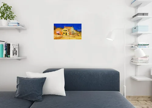 Vista 4 de Vincent Van Gogh - Arte de pared de Van Gogh The Yellow House Van Gogh, estilo de pintura de retrato impresionista, arte fino, decoración del hogar