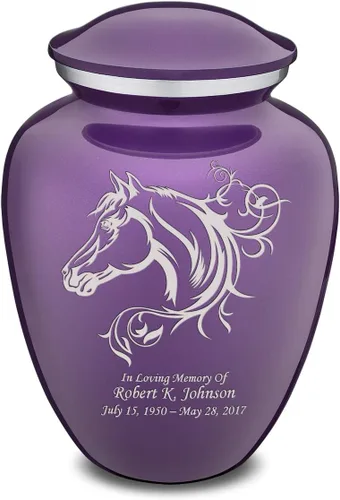 Vista 14 de Geturns Embrace - Urnas de cremación personalizadas para adultos para cenizas humanas, urna funeraria negra grande para hombres y mujeres, 200 libras