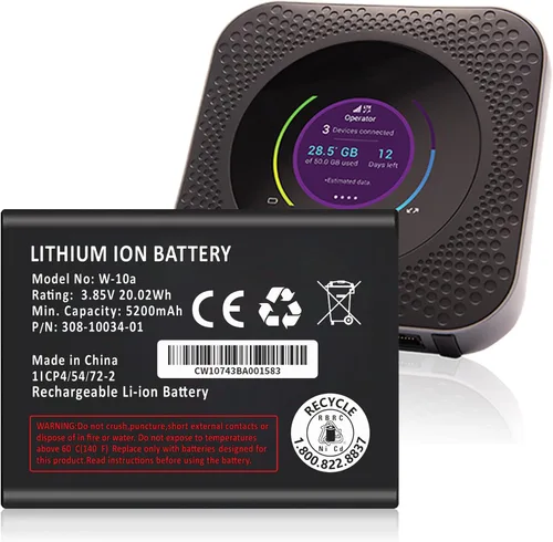 Vista 6 de Batería W-7b, nueva batería de repuesto para AT&T Unite Express 2 Netgear Aircard 800s 797s 779S 780S 790S 790S 790SP 810S 4G LTE Mobile Hotspot