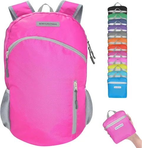 Vista 18 de Mochila impermeable plegable 35L para viajes de deportes al aire libre dentro del compartimento de ropa mojada plegable para múltiples