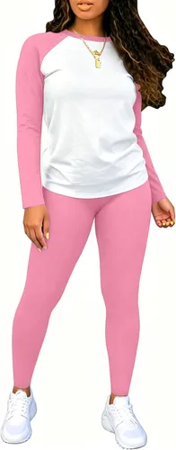 Vista 18 de Nimsruc Conjuntos de dos piezas para mujer casual 6536 Negro