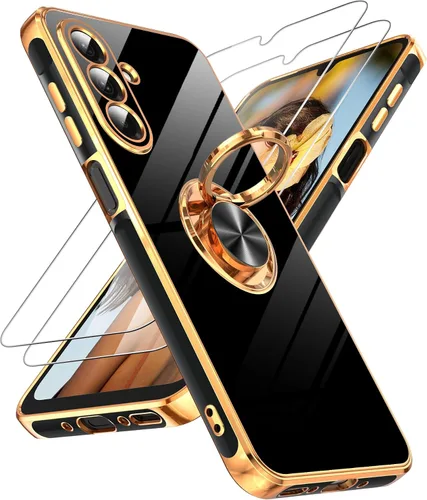 Vista 72 de LeYi Funda para iPhone XR: con Protector de Pantalla de Vidrio Templado [Paquete de 2] Soporte de Anillo Giratorio de 360°, Soporte Magnético