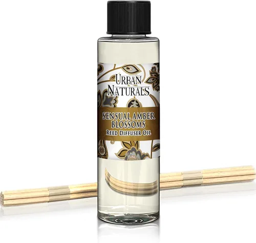 Vista 15 de Urban Naturals Recambio de aceite difusor de varillas ámbar y lavanda, lavanda relajante, ámbar cálido, aroma calmante para habitación, 4 onzas +