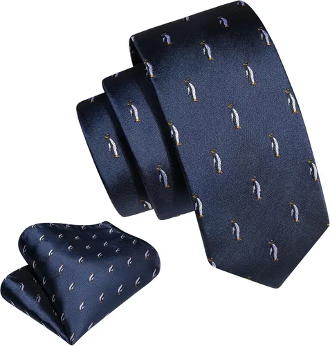Vista 102 de Barry.Wang Corbata de niño regular seda tejida rayas sólido lazo bolsillo cuadrado