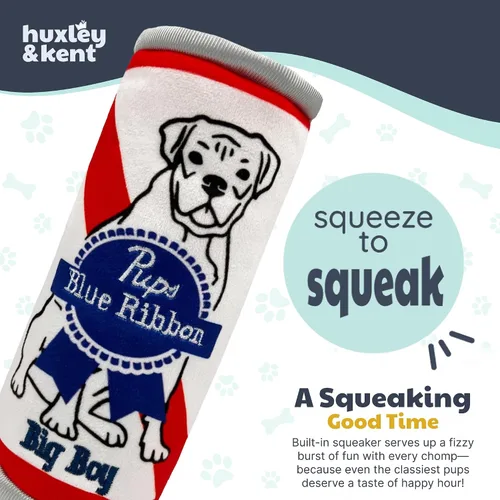 Vista 7 de Huxley & Kent Juguete Divertido para Perros con Chirriador – Power Plush Juguetes Chirriantes de Felpa para Perros Pequeños, Medianos y Grandes