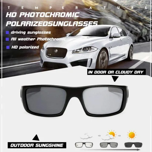 Vista 3 de HCYCFY Gafas de sol polarizadas fotocromáticas para hombres y mujeres, protección UV, gafas de ciclismo de seguridad para deportes al aire libre