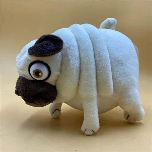Vista 4 de Divertido animal de peluche de Pug – Juguete de peluche divertido y lindo de perro carlino feo de 6 pulgadas, peluche extraño para niños, niños
