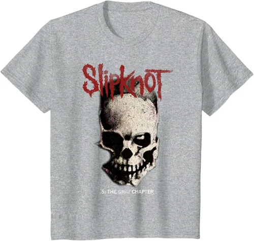 Vista 27 de Slipknot Tribal Calavera playera, niños 12, Rojo