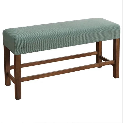 Vista 13 de Fundas rectangulares elásticas para banco y sillas de comedor, tela jacquard suave, extraíble y lavable, protector de asiento antipolvo para sala