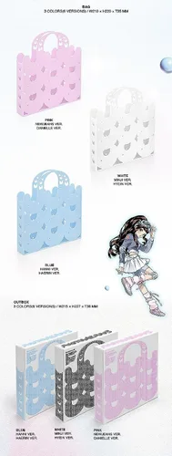 Vista 2 de NewJeans - 2º EP Get Up [Bunny Beach Bag ver.] Álbum, 6 ver. SET