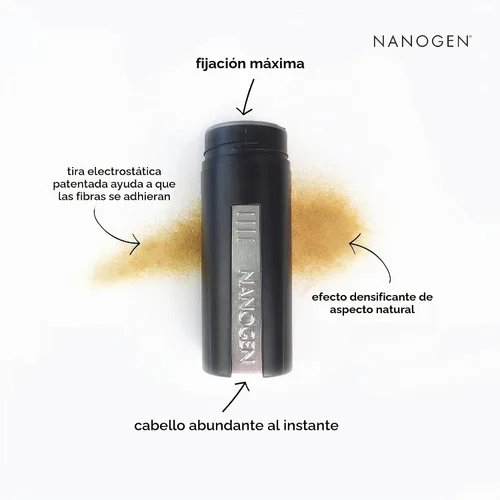 Vista 4 de Nanogen Fibras capilares de queratina, Negro