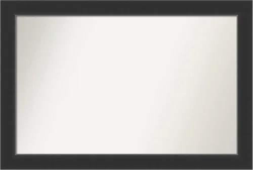 Vista 151 de Amanti Art Espejo personalizado, espejo de baño negro Astor, espejo de pared o espejo de tocador de baño sobre el fregadero (25 x 25 pulgadas)