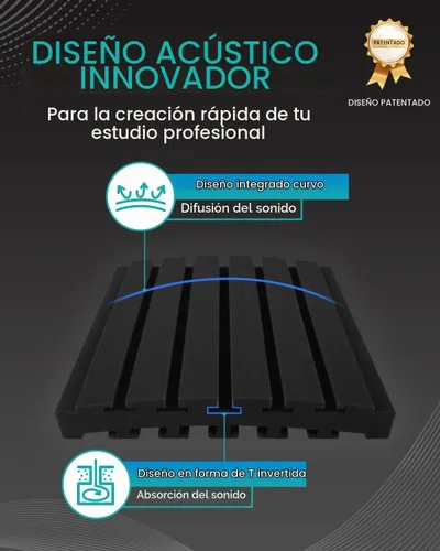 Vista 3 de Paquete de 36 paneles curvos de espuma a prueba de sonido para paredes, paneles acústicos de 2 pulgadas que absorben el sonido, insonorización