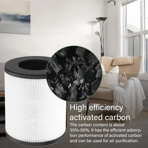 Vista 5 de Paquete de 2 filtros de repuesto CL-6070A para purificador de aire Cool-Living CL-6070A, Tredy TD-1300, Beaba y Tenergy Renair TAP01, H13 True HEPA