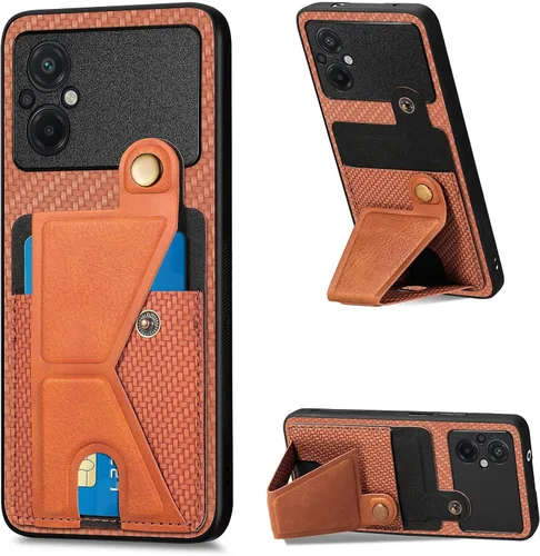 Vista 182 de Funda para Oppo K10x / OnePlus Nord CE 2 Lite 5G Funda para Realme 9 5G / 9 Pro / Q5 / V25 Funda de piel sintética con ranuras para tarjetas