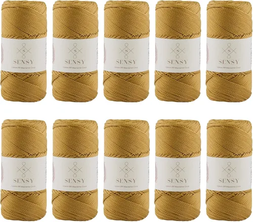 Vista 24 de Sensy Premium Cuerda de Poliéster 1.5mm (0.059 pulgadas) 164 Yardas Cuerda de Polipropileno 100% Cuerda de Macramé 1.5mm Cuerda para Bolsa