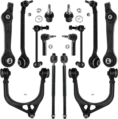 Vista 79 de Detroit Axle - Kit de suspensión frontal de 15 piezas para Jeep Grand Cherokee 99-04 1999 2000 2001 2002 2003 2004, brazos de control superior e