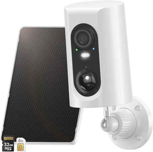 Vista 13 de ANRAN Panel solar de 3 W con cable Micro USB de 3 m y puerto Tipo-C, compatible con cámaras de seguridad CCTV con batería recargable, impermeable