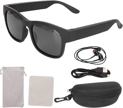 Vista 9 de Estéreo Cancelación de Ruido Gafas de sol inteligentes con auriculares para Ciclismo Correr Conducción Pesca