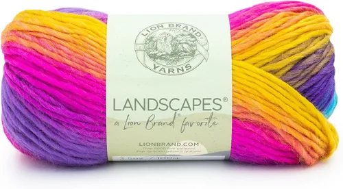Vista 17 de Lion Brand Yarn - Hilo Landscapes (1 madeja), Desert Spring