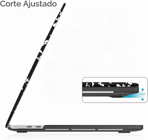 Vista 3 de Fintie Funda rígida para MacBook Pro de 13 pulgadas, libro de composición