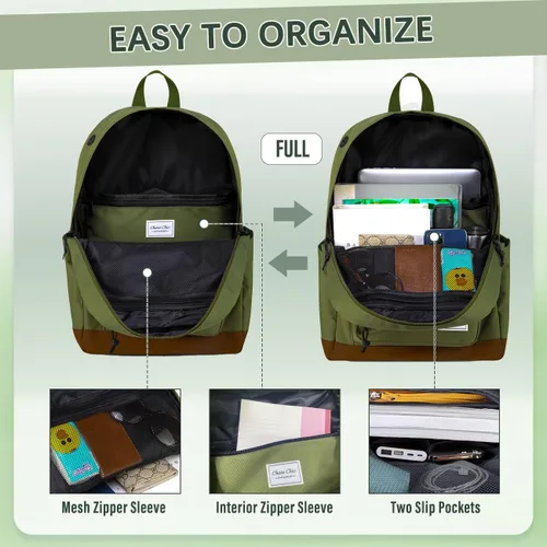 Vista 3 de Chase Chic Mochila escolar para hombres y mujeres, mochila informal para adolescentes, niños, niñas, escuela secundaria, universidad, trabajo