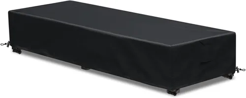 Vista 10 de Funda para tumbona para exteriores, 1 paquete de fundas para sillas de patio, impermeables, 600D, material resistente a la intemperie, protección