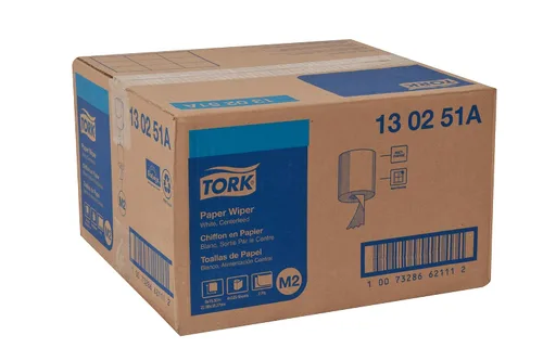 Vista 8 de Tork Centerfeed - Limpiaparabrisas de papel blanco M2, 100% reciclado, 4 x 325 hojas, 130251A
