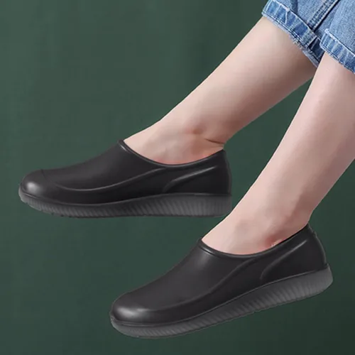 Vista 2 de Zapatos de chef para hombre y mujer, ligeros, antideslizantes, impermeables, para jardín, para caminar, zapatos de plataforma, zapatos casuales