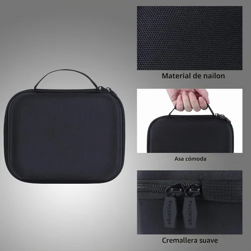 Vista 5 de Funda de almacenamiento compatible con accesorios DJI Mini 4K Dron, con protectores de hélice y cubierta de palanca de control (negro)