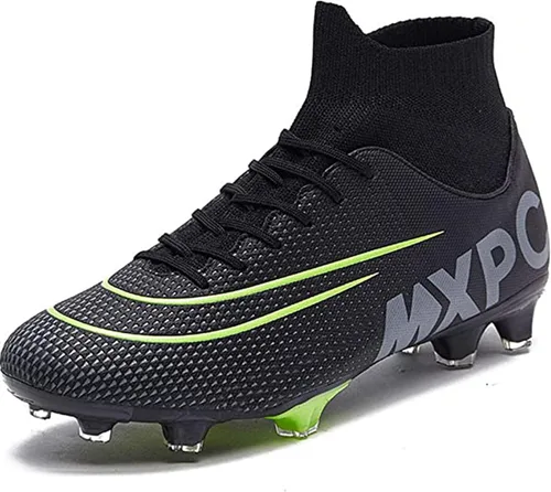 Vista 7 de Zapatos de fútbol para hombre, con cordones, antideslizantes, para deportes al aire libre, atléticos, AGFG, fútbol, béisbol, lacrosse, rugby, tacos